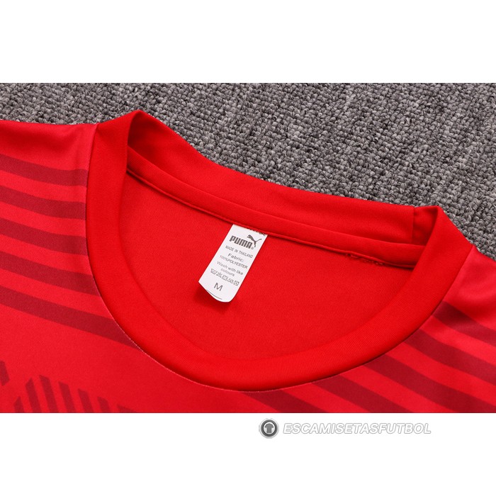 Chandal del AC Milan Manga Corta 22-23 Rojo